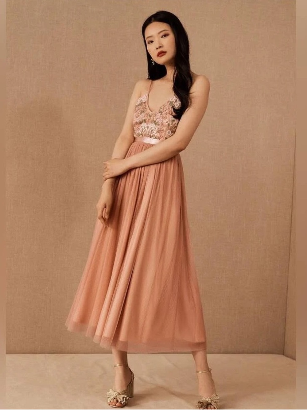 Bldhn X Anthropologie Clementine Embroidery Dress